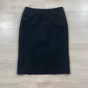 Iris Setlakwe Black Midi Pencil Skirt